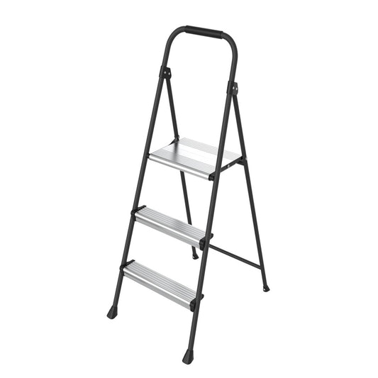 3 step steel ladder