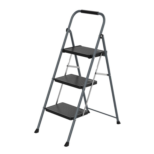 3 step steel ladder