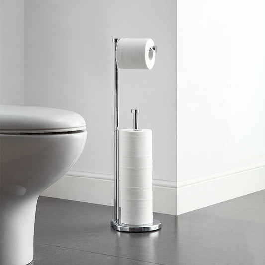 Classic Free Standing Toilet Paper Holder Stand