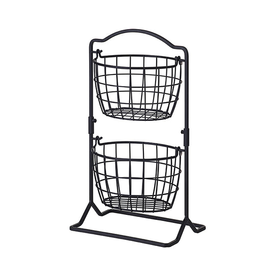 2 Tier Olive Countertop Fruit Basket