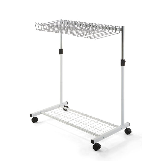 20 Pants/Jeans/Trouser Heigh Adjustable Rolling Trolley Cart