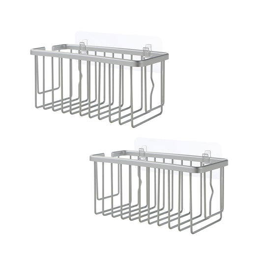 Adhesive Mount Classic NeverRust Aluminum Shower Caddy (Set of 2)