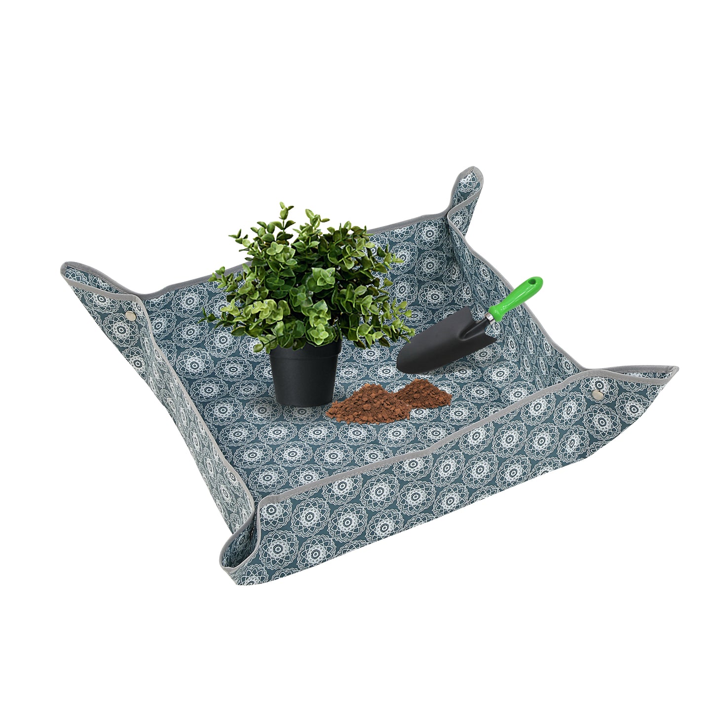 Repotting Mat for Indoor Plant Transplanting Control Mess, Waterproof Succulent Potting Mat Square Planting Tray Soil Change Mat