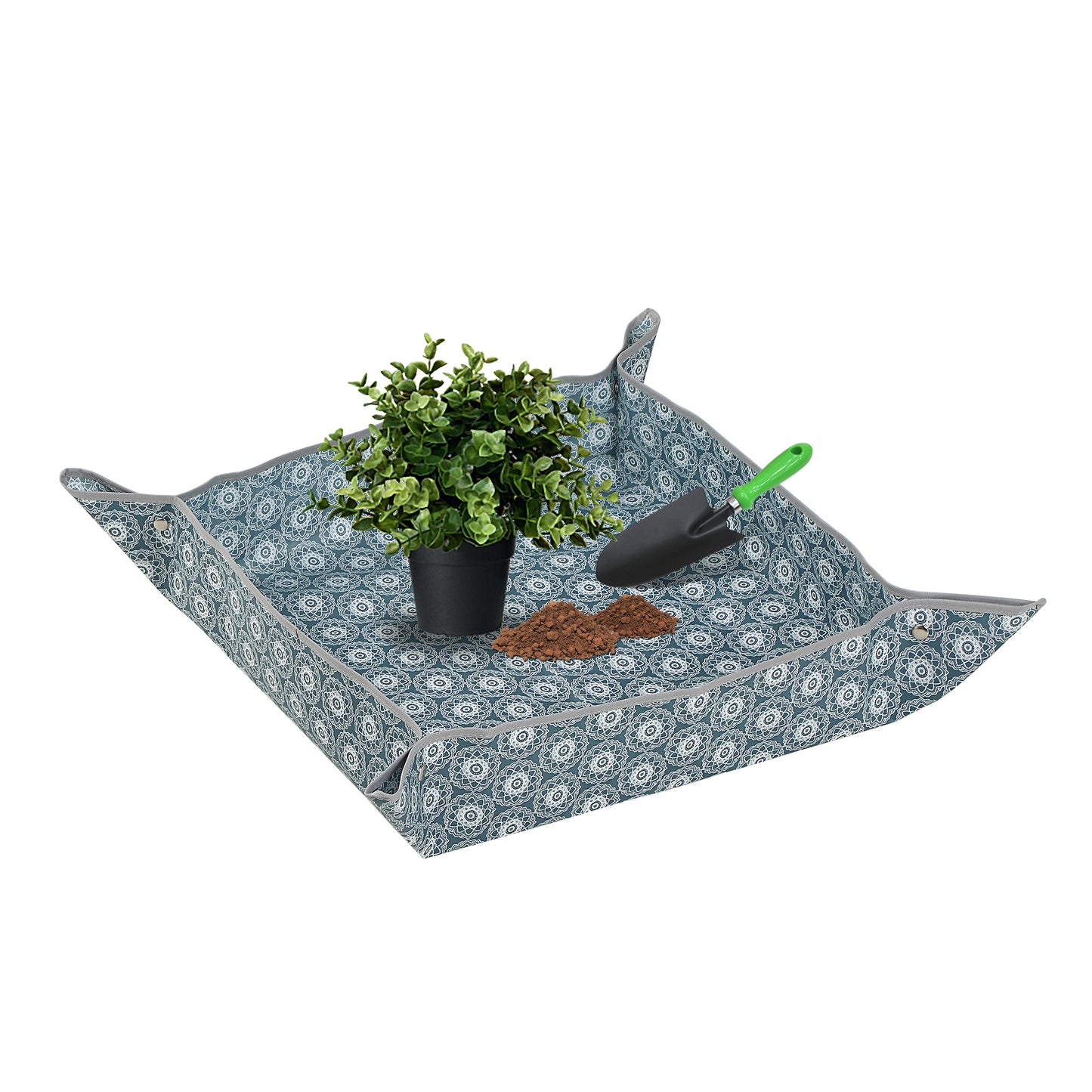 Repotting Mat for Indoor Plant Transplanting Control Mess, Waterproof Succulent Potting Mat Square Planting Tray Soil Change Mat