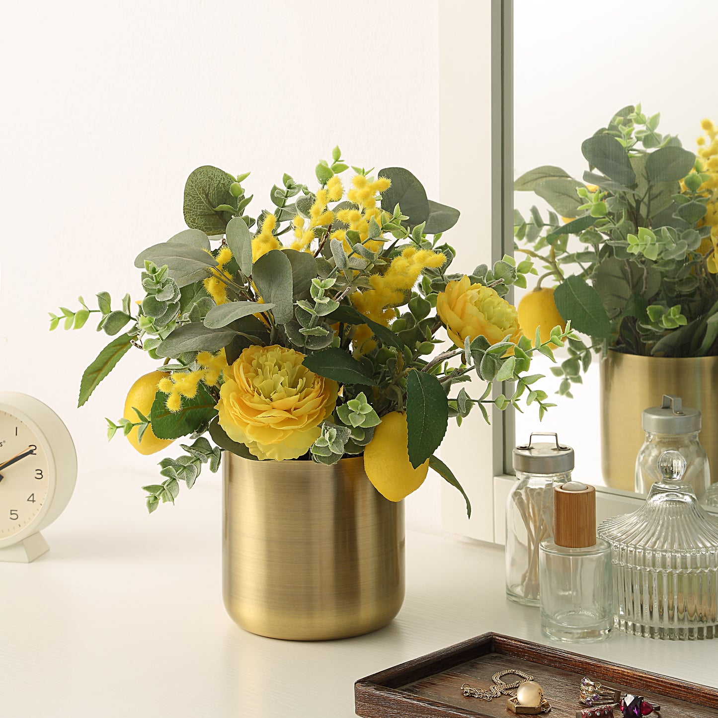 Timeless Luxe Bloom Collection – Premium Artisan Artificial Floral Decor for Home, Office, Events, and Indoor Spaces (Autumnal Harmony Bouquet)