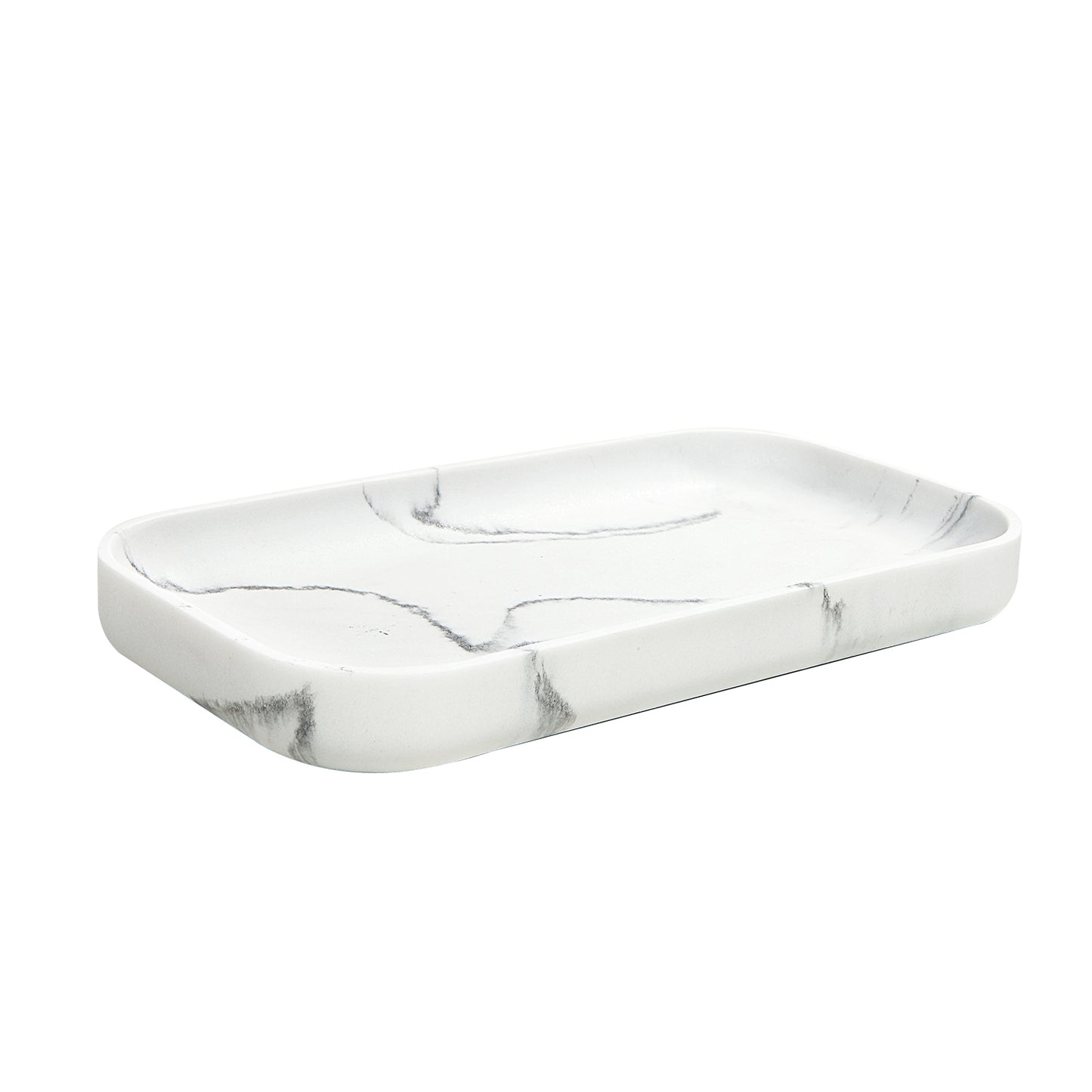 Classic Vanity Jewelry Organizer Resin Faux Tray