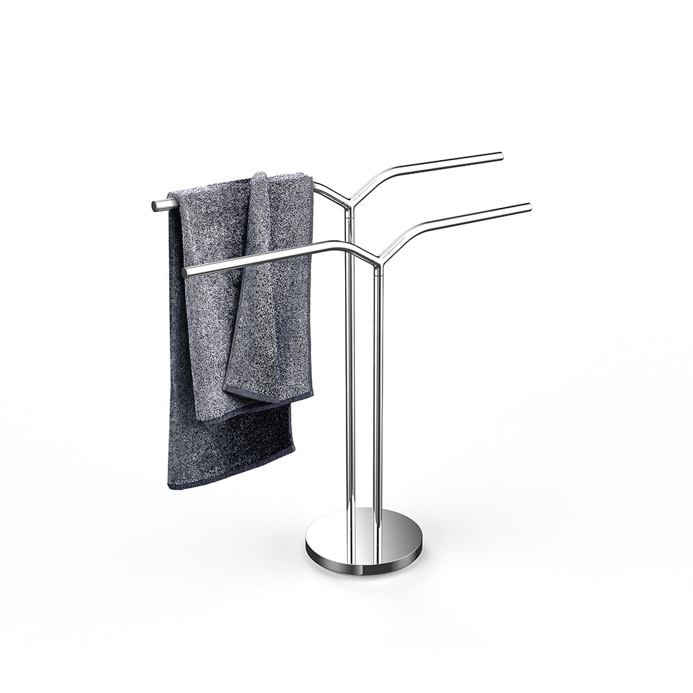 Heavy Base Double Rods Towel Rack