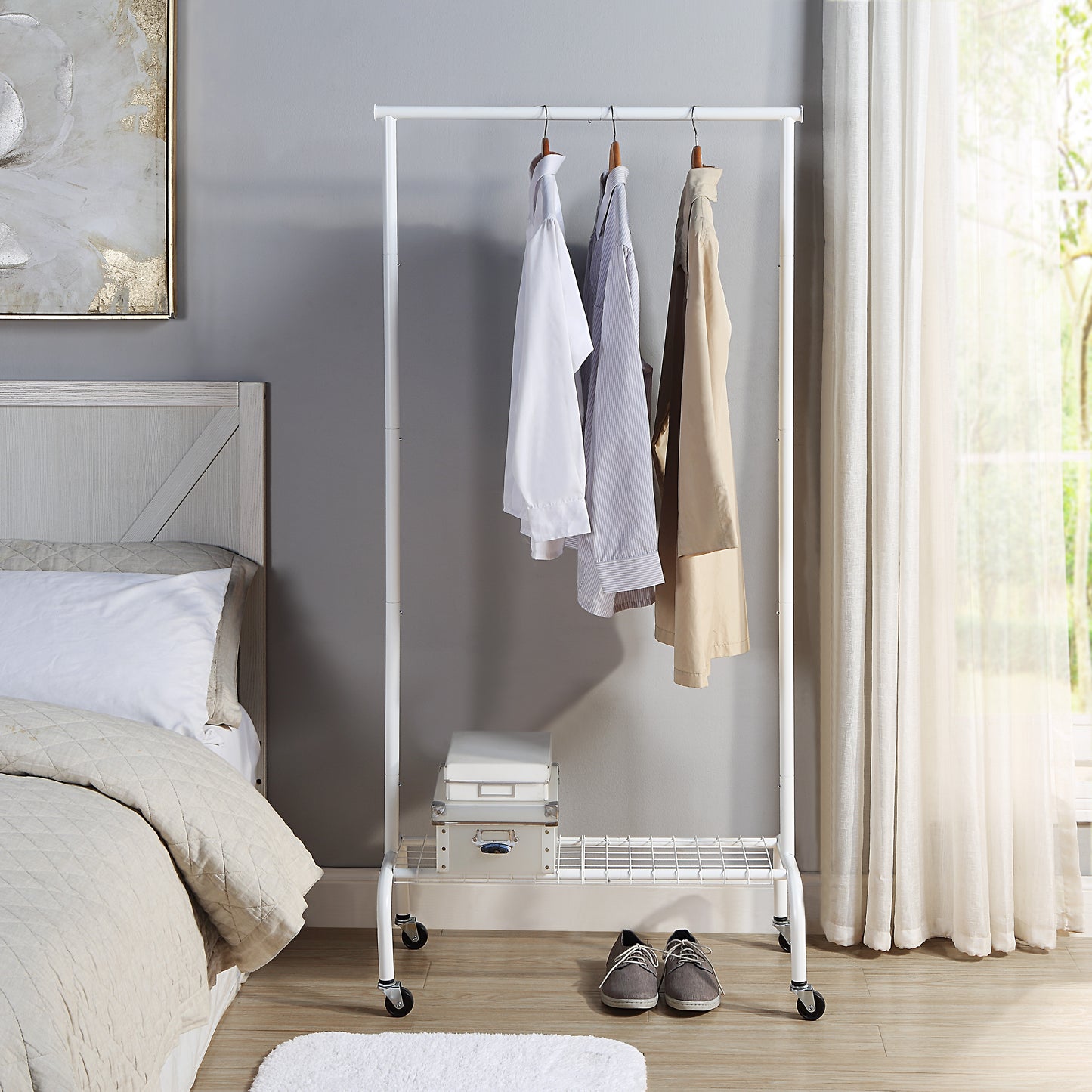 John-Will Single Standard Garment Rack