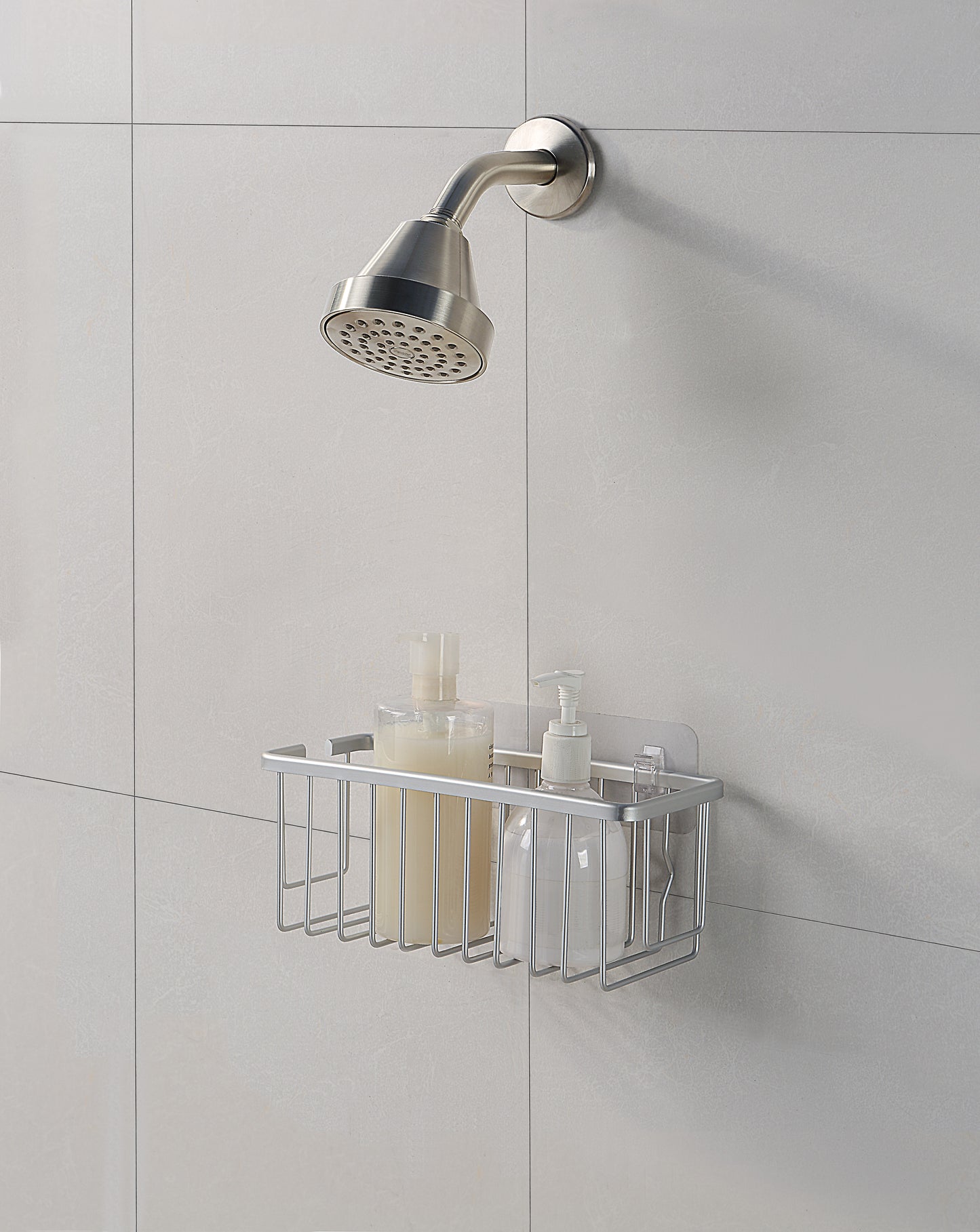 Adhesive Mount Classic NeverRust Aluminum Shower Caddy (Set of 2)