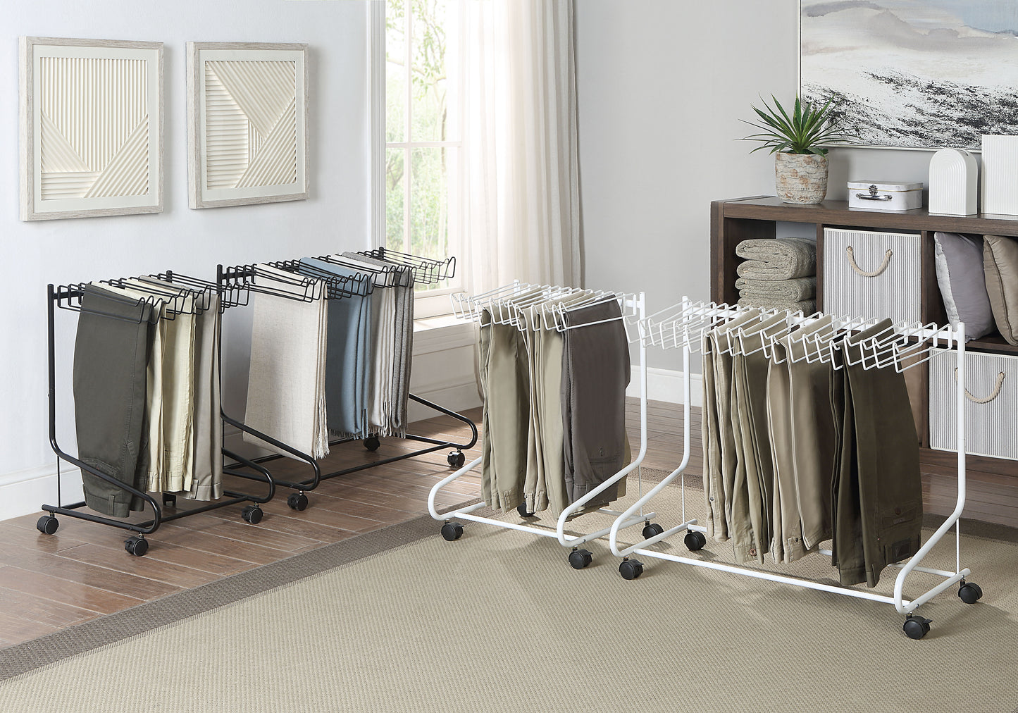 20 Pants/Jeans/Trouser Rolling Trolley Cart