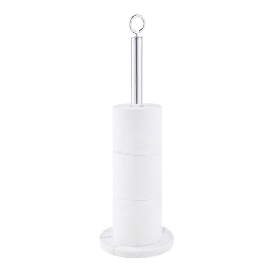 Faux Marble Spare Toilet Paper Roll Holder Stand