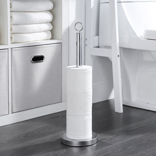 Elite Heavy Weighted Spare Toilet Paper Roll Holder Stand